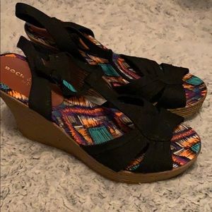 Wedge strapy sandals